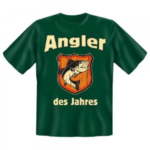 Fun T-Shirt Angler des Jahres