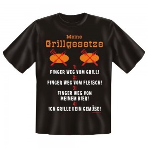 Fun T-Shirt Meine Grillgesetze