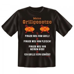 Fun T-Shirt Meine Grillgesetze