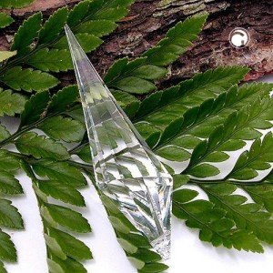 Anhänger Konus kristall klar Kristallglas