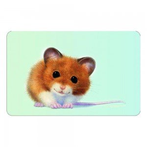 Frühstücksbrettchen Brett Brotzeit - Maus hellblau