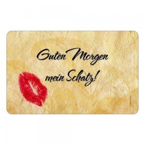 Frühstücksbrettchen Brotzeit - Guten Morgen mein Schatz