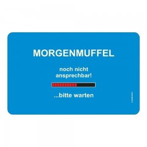 Frühstücksbrettchen Brett - Morgenmuffel