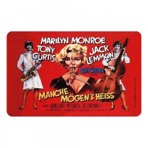 Frühstücksbrettchen Brett Manche mögen`s heiß Marilyn Monroe Tony Curtis Jack Lemmon