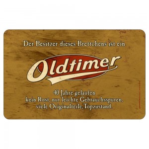 Frühstücksbrettchen Brotzeitbrettchen - Oldtimer 40 kein Rost