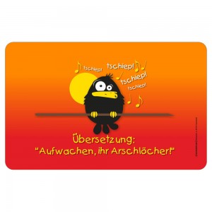 Frühstücksbrettchen Brotzeitbrettchen - Aufwachen