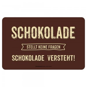Frühstücksbrettchen Brotzeitbrettchen - Schokolade