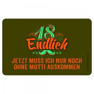 Frühstücksbrettchen Brotzeitbrettchen - 18 ohne Mutti