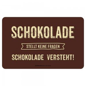 Frühstücksbrettchen Brotzeitbrettchen - Schokolade