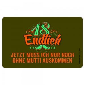 Frühstücksbrettchen Brotzeitbrettchen - 18 ohne Mutti