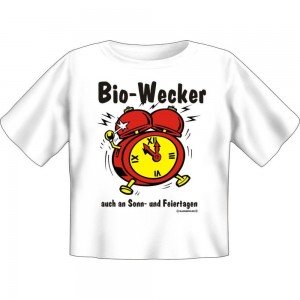 Kids Fun T-Shirt Bio Wecker