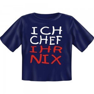 Kids Fun T-Shirt Ich Chef ihr nix