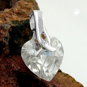 Anhänger Herz Zirkonia 925 Sterlingsilber