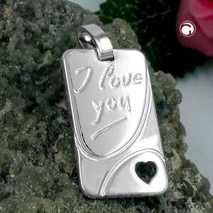 Anhänger I love you 925 Sterlingsilber