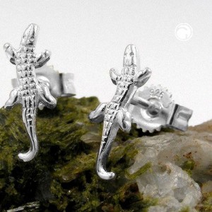 Ohrstecker Krokodil 925 Sterlingsilber