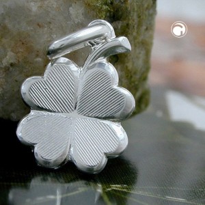 Anhänger Kleeblatt-glänzend 925 Sterlingsilber
