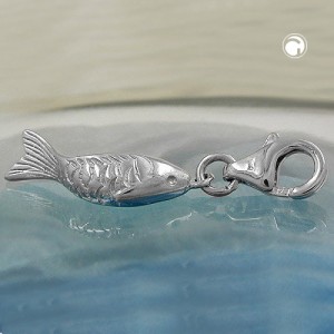 Anhänger Charm Fisch 925 Sterlingsilber