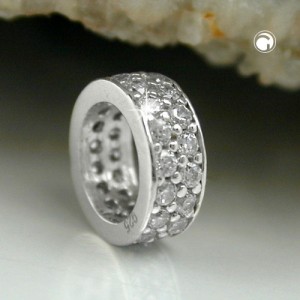 Anhänger Taufring Zirkonia 925 Sterlingsilber