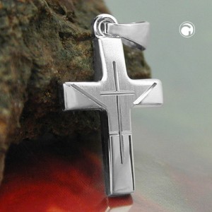 Anhänger Kreuz diamantiert 925 Sterlingsilber