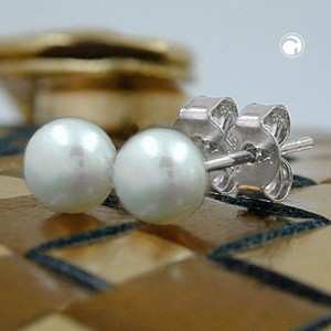 Ohrstecker ca. 5mm Zuchtperle 925 Sterlingsilber
