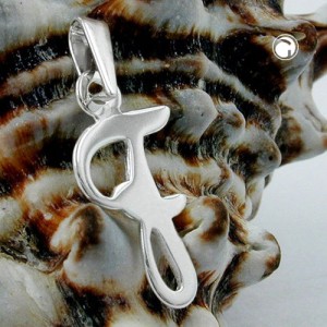 Anhänger Buchstabe F 925 Sterlingsilber