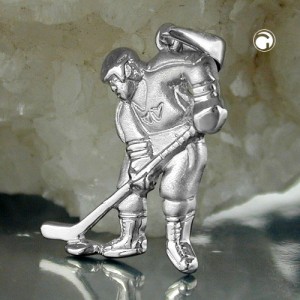 Anhänger Eishockeyspieler 925 Sterlingsilber