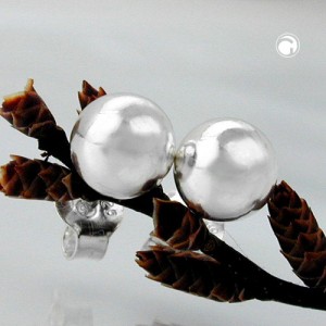 Ohrstecker 6 Kugel hohl 925 Sterlingsilber