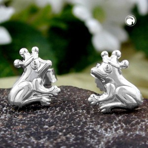 Ohrstecker Frosch 925 Sterlingsilber