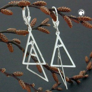 Ohrring Dreiecke 925 Sterlingsilber