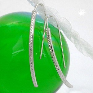 Ohrhaken diamantiert 925 Sterlingsilber