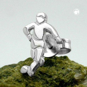 Ohrstecker Fußballspieler 925 Sterlingsilber