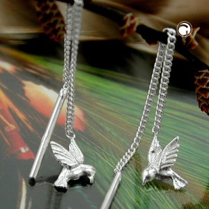 Durchzieher Vogel 925 Sterlingsilber