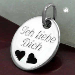 Anhänger Ich liebe Dich 925 Sterlingsilber