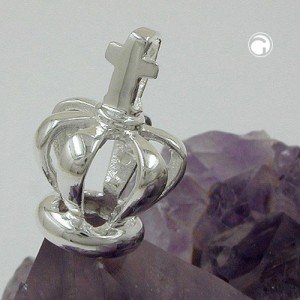 Anhänger Krone mit Kreuz 925 Sterlingsilber