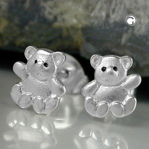 Ohrstecker Bärchen 925 Sterlingsilber