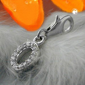 Anhänger Charm Buchstabe O 925 Sterlingsilber