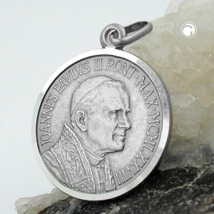 Anhänger Papst Johannes Paul II 925 Sterlingsilber