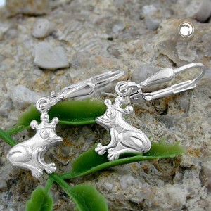 Ohrring Ohrring Frosch 925 Sterlingsilber