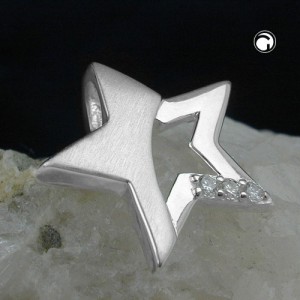 Anhänger Stern Zirkonia 925 Sterlingsilber