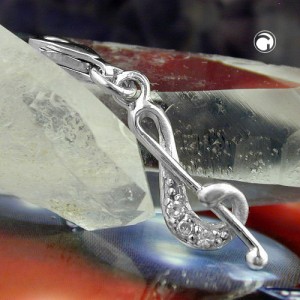 Anhänger Charm Notenschlüssel 925 Sterlingsilber