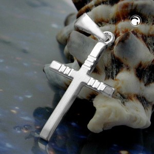 Anhänger Kreuz diamantiert 925 Sterlingsilber