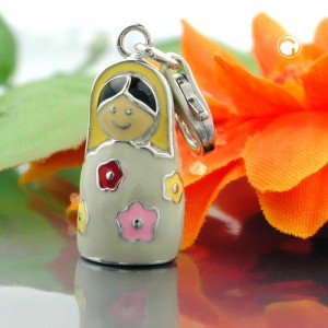 Anhänger Charm Puppe 925 Sterlingsilber