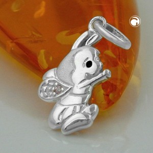 Anhänger Biene mit Zirkonia 925 Sterlingsilber