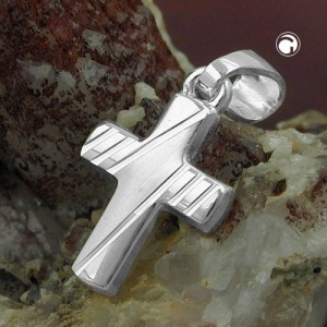 Anhänger Kreuz diamantiert 925 Sterlingsilber