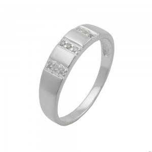 Ring kleine Zirkonia 925 Silber Größe 60
