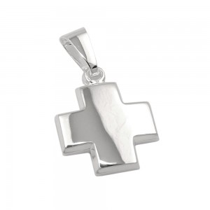 Anhänger Kreuz glänzend 925 Silber