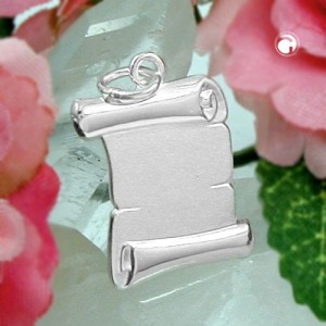 Anhänger Dokumentenrolle 925 Sterlingsilber