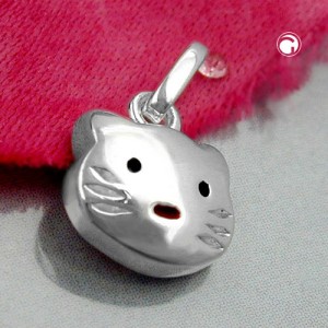 Anhänger Katzenkopf 925 Sterlingsilber