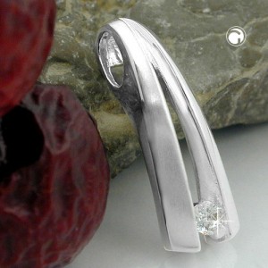 Anhänger mit Zirkonia 925 Sterlingsilber
