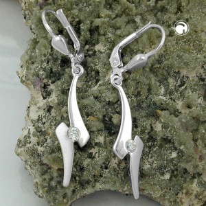 Ohrring mit Zirkonia 925 Sterlingsilber